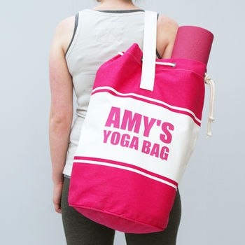 Personalised Canvas Duffle Bag, 3 of 7