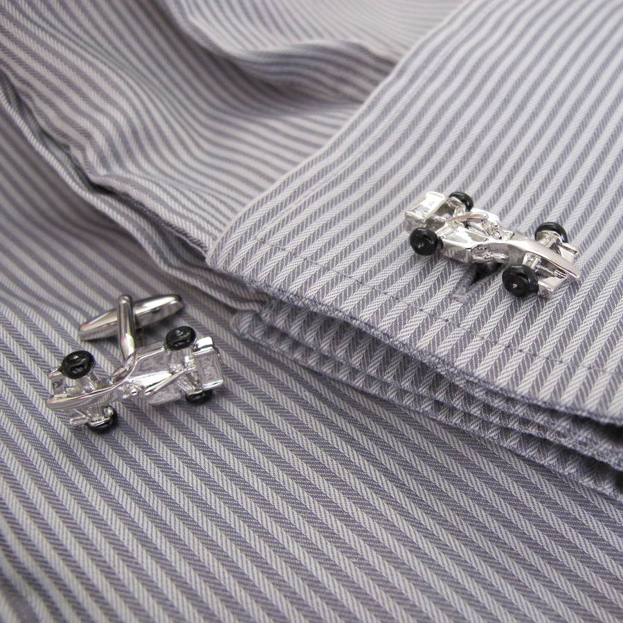 Stylish F1 Racing Car Cufflinks By Attic