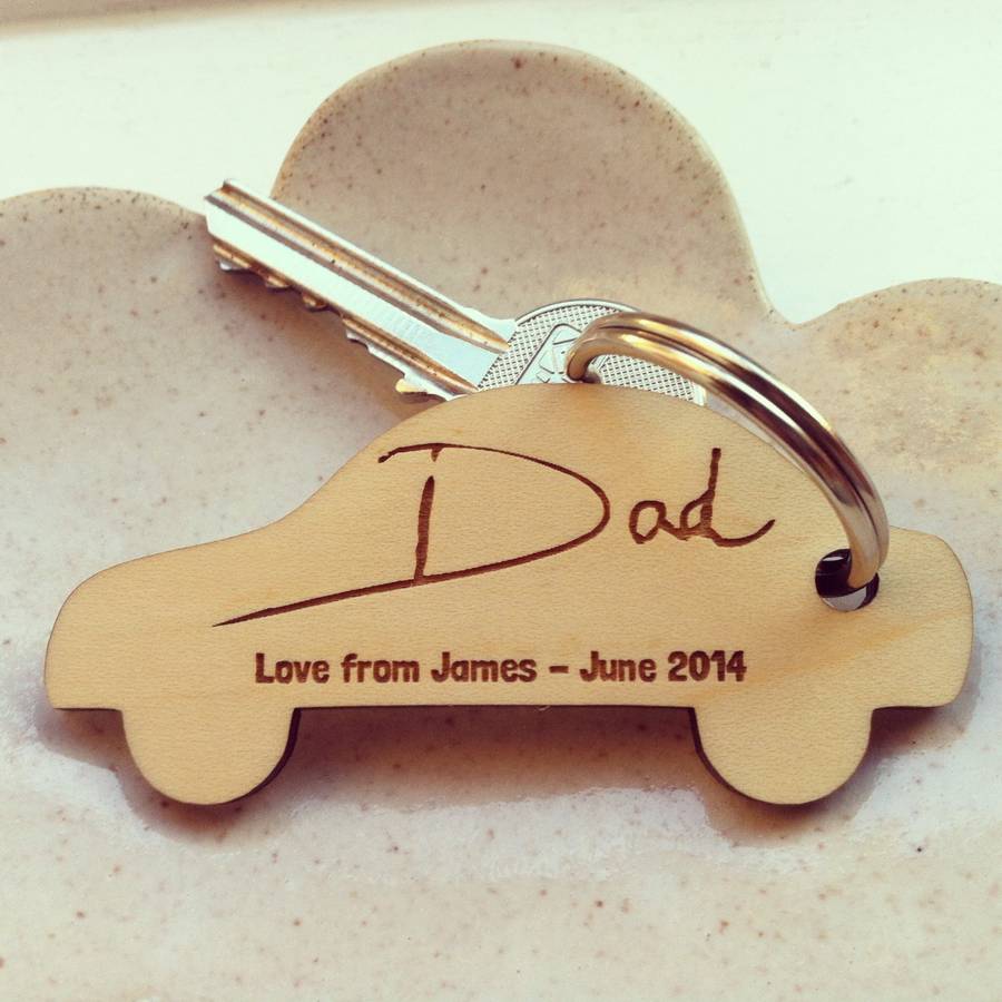 Personalised Car Key Ring By Signs For Life