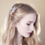 Crystal And Pearl Wedding Hair Comb 'Ellen Two', thumbnail 1 of 2