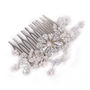 Crystal And Pearl Wedding Hair Comb 'Ellen Two', thumbnail 2 of 2