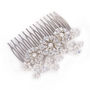 Crystal And Pearl Wedding Hair Comb 'Ellen Three', thumbnail 2 of 2