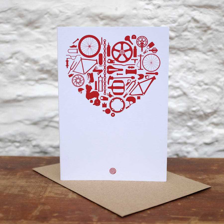'Bike Love' Greetings Card