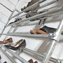 Lauren Galvanised Steel Pipe Shoe Rack, thumbnail 1 of 5