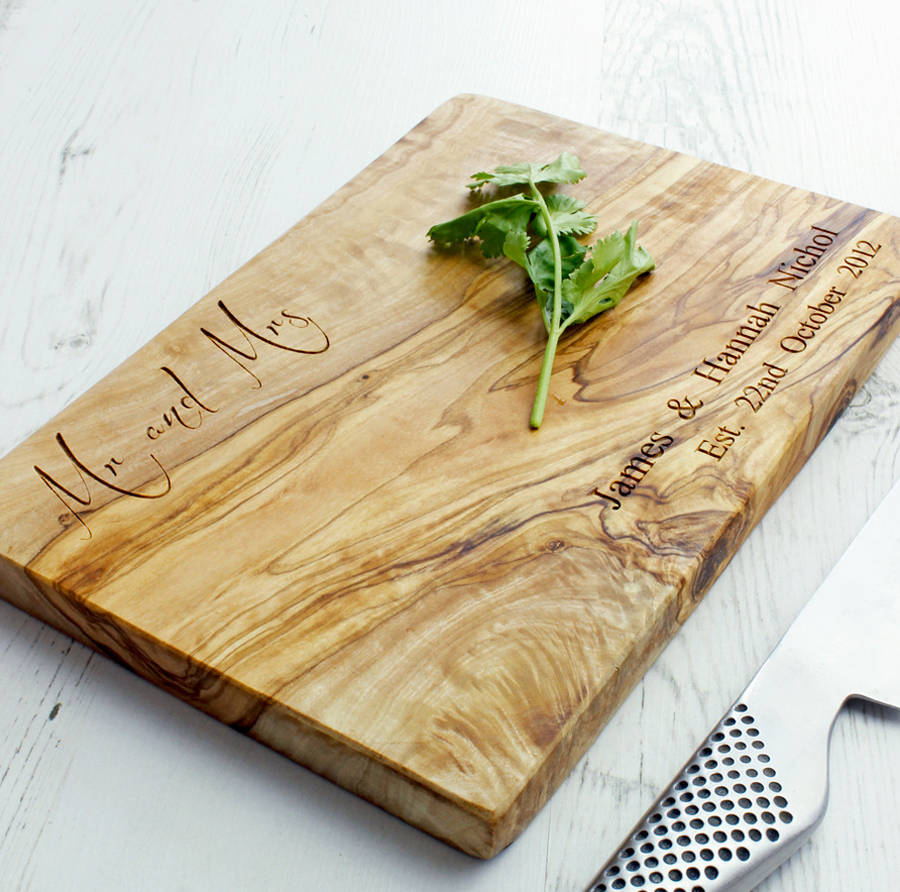 Mr And Mrs Olive Wood Choppingcheese Board By The Rustic Dish 