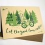 'Good Times Roll Hand Printed Card, thumbnail 2 of 4