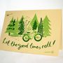'Good Times Roll Hand Printed Card, thumbnail 3 of 4