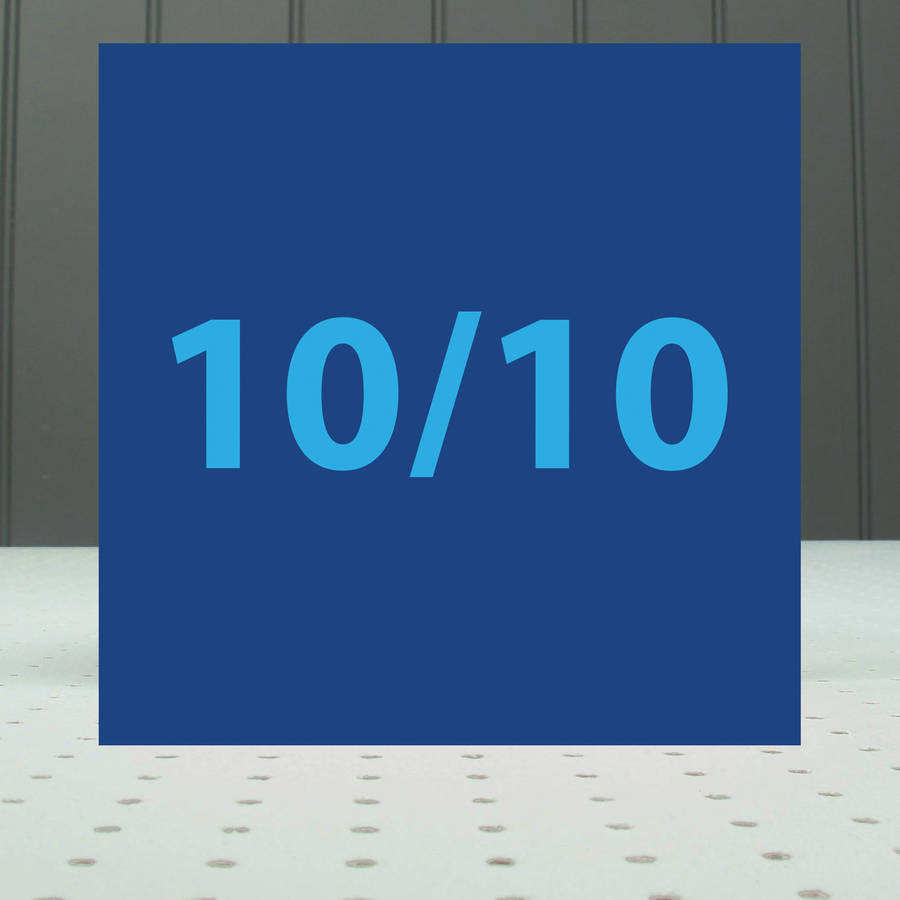 Image of '10/10' Teacher Greeting Card, Blue/Pink