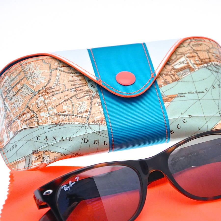 Original Venice Map Sunglasses Case 