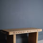 Personalised Solid Oak Bench, thumbnail 7 of 12