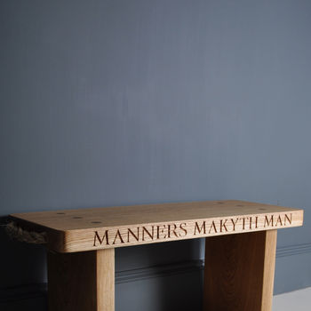 Personalised Solid Oak Bench, 7 of 12