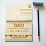 Wooden Postcard For Father's And Dad's, thumbnail 4 of 12
