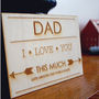Wooden Postcard For Father's And Dad's, thumbnail 8 of 12