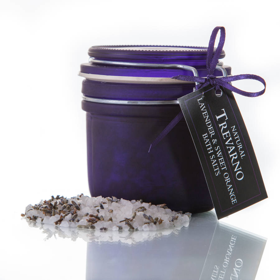Lavender And Sweet Orange Bath Salts By Organic Trevarno