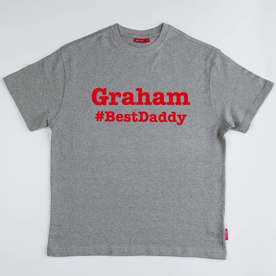 Men's Personalised Hashtag T Shirt By Simply Colors