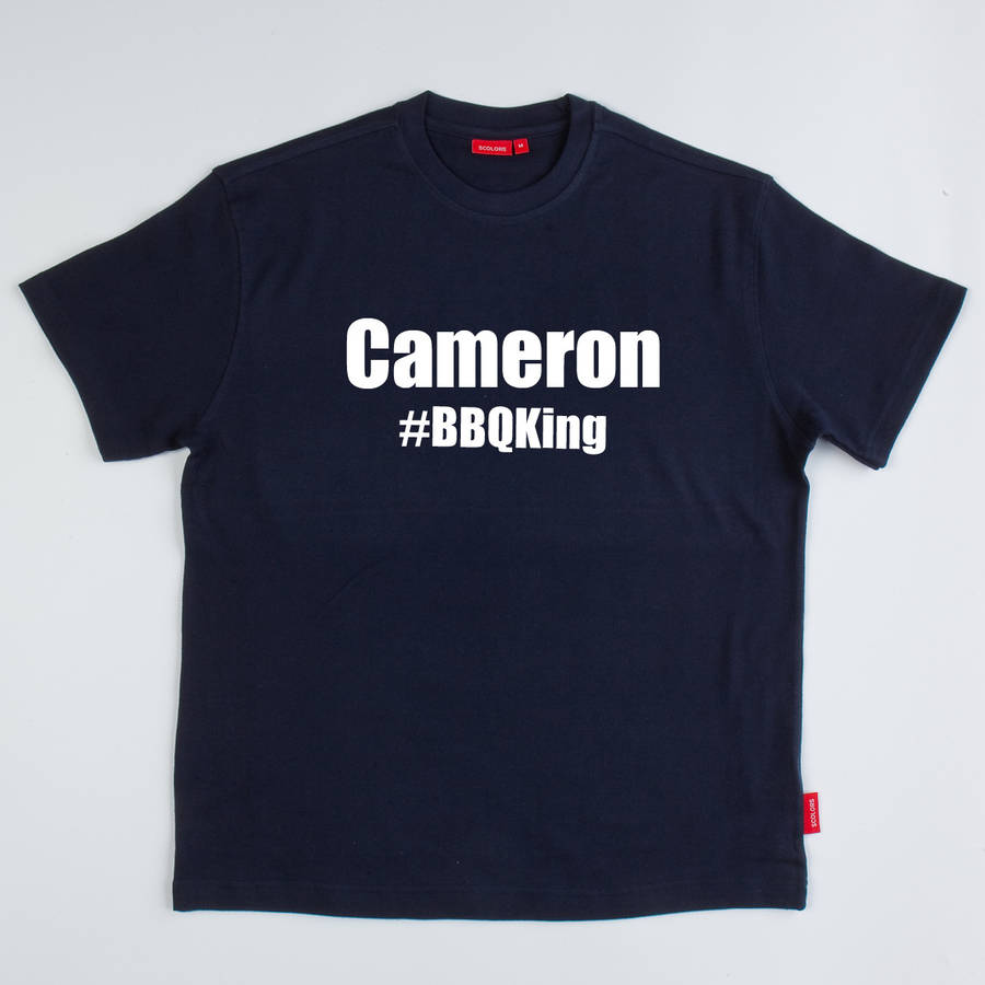 Men's Personalised Hashtag T Shirt By Simply Colors