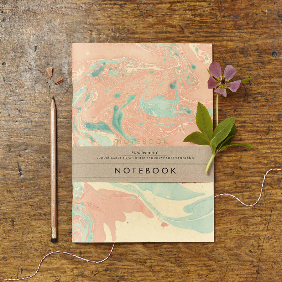 Marbled 04 Notebook By Katie Leamon | notonthehighstreet.com