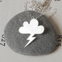 Lightning Cloud Necklace In Sterling Silver, thumbnail 1 of 3