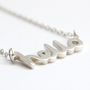 Silver Hello Necklace, thumbnail 2 of 6