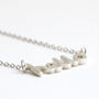 Silver Hello Necklace, thumbnail 1 of 6