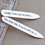 Personalised Silver Shirt Collar Stiffeners, thumbnail 3 of 7