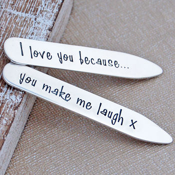 Personalised Silver Collar Stiffeners, 4 of 8