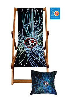 Art Print Deckchair Ultraviolet Jellyfish, 9 of 12