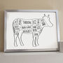 Beef Cuts Butcher Kitchen Print, thumbnail 3 of 4