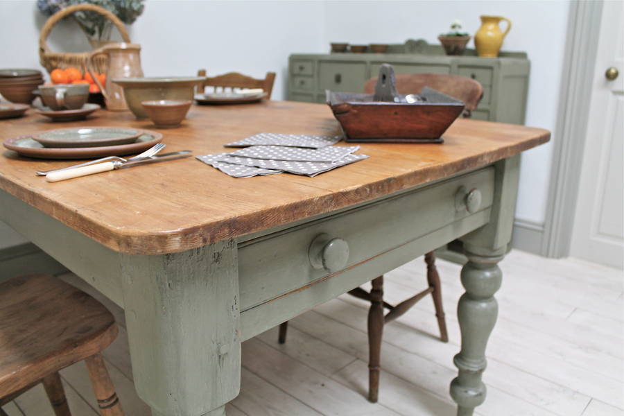 country kitchen table building plans
