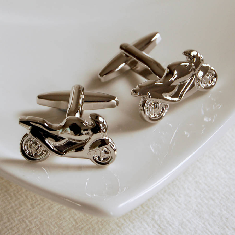 Motorbike Cufflinks By Carriage Trade
