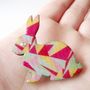 Patterned Bunny Brooch, thumbnail 4 of 5