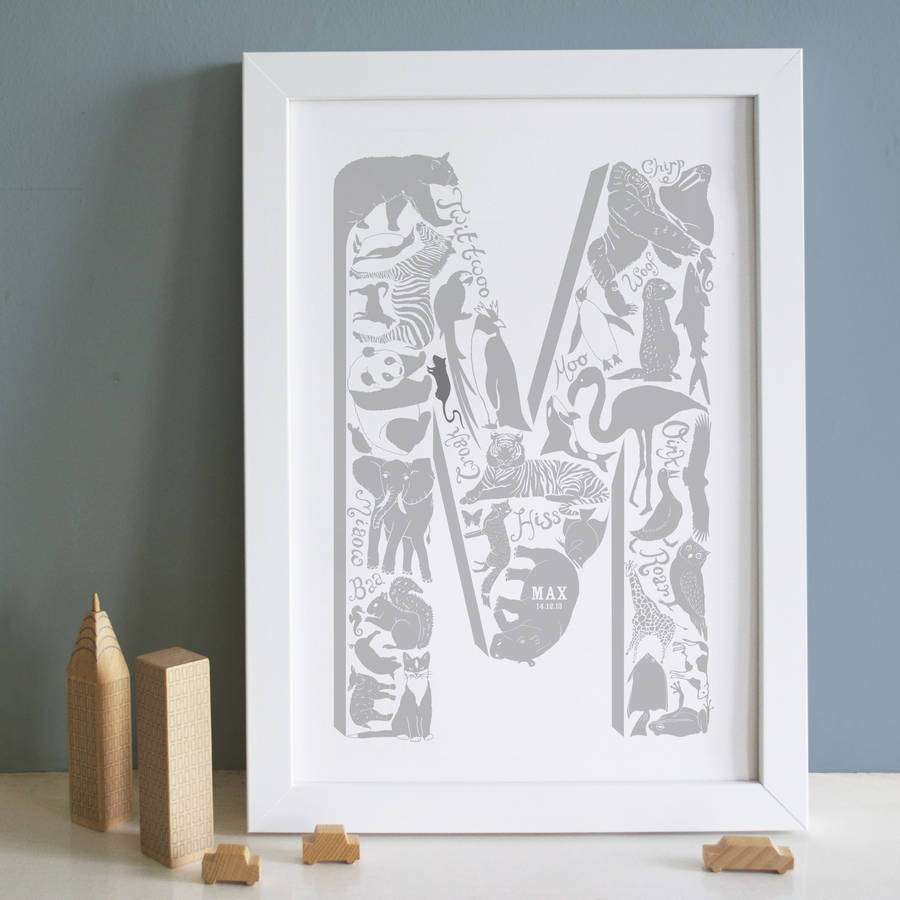 Personalised Letter Christening Print By Lucy Loves This