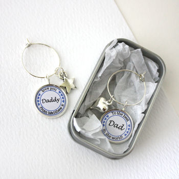 Personalised Father's Wine Charm, 4 of 7