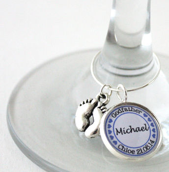 Personalised Godparent Wine Charm, 3 of 6