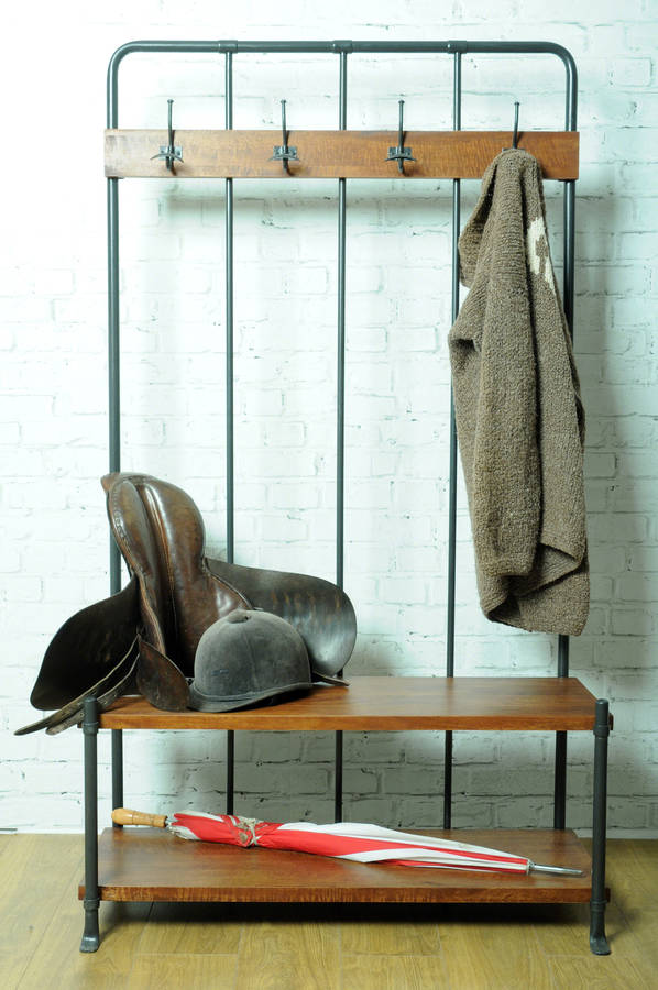 industrial hallway stand coat rack by made with love designs ltd