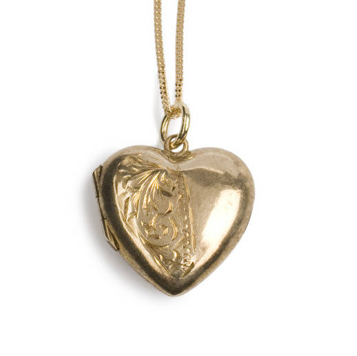 vintage heart locket 9ct by sibylle jewels | notonthehighstreet.com
