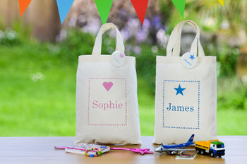 Personalised Childrens Party Gift Bag & Badge, 3 of 3