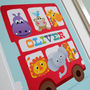 Kids Personalised Print Big Red Bus, thumbnail 4 of 6