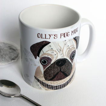 Pug Dog Personalised Mug, 9 of 12