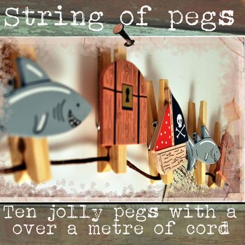 String Of Wooden Pirate Pegs, 3 of 4