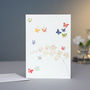 Butterflies And Orchids Card, thumbnail 1 of 2