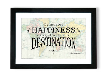 Travel Quote Map Prints, 4 of 8