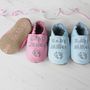 Personalised Baby Due Keepsake Shoes, thumbnail 1 of 6