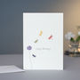Dragonflies And Aliums Birthday Card, thumbnail 1 of 2