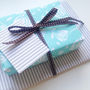 Double Sided French Stripe Gift Wrap Set, thumbnail 1 of 5