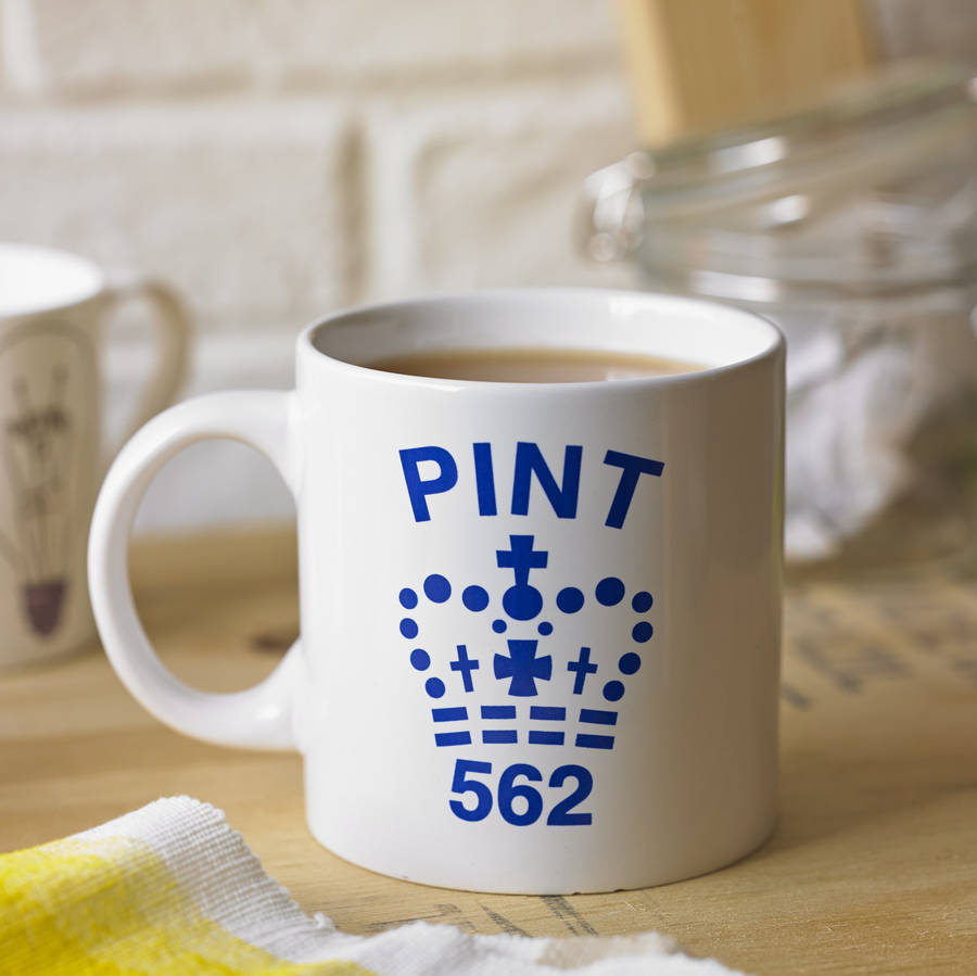  Pint  Sized Beer Mug  By Twisted Twee notonthehighstreet com