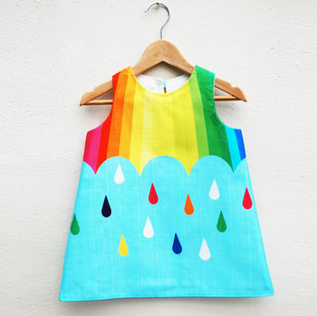 Rainbow Spectrum Print Party Dress, 3 of 5
