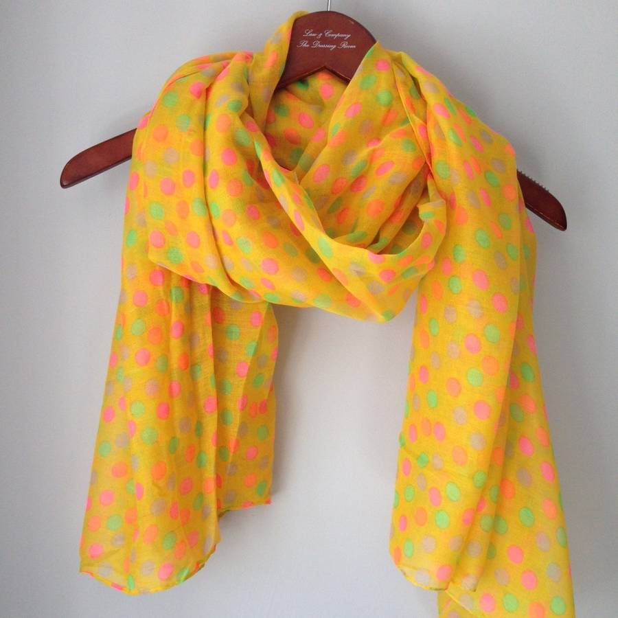 Spotty Scarf By Law and Co. | notonthehighstreet.com