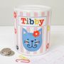Personalised Girl's Floral Money Box, thumbnail 2 of 10