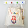 Personalised Girl's Cotton Nursery Bag, thumbnail 8 of 12
